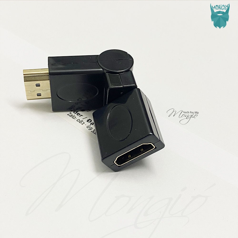 Đầu nối cáp HDMI xoay 360 - Phụ kiện Tivi, Phụ kiện máy tính