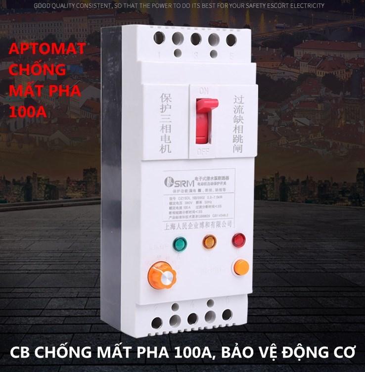 Attomat chống mất pha  100A - CB chống mất pha