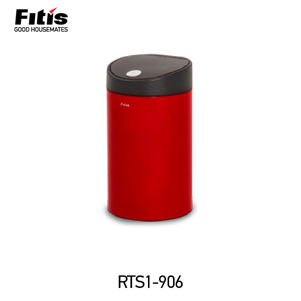 Thùng rác fitis rts1-906 premium-pedal thân đỏ, nắp đen - 8000864400