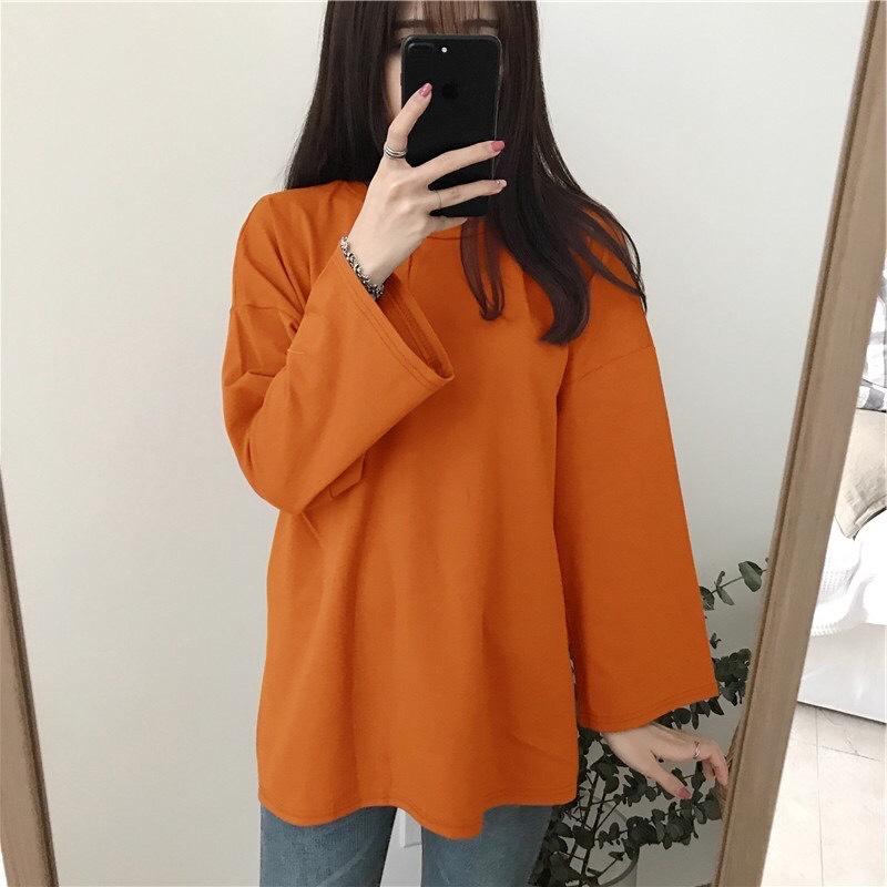 áo thun, áo thun nữ, áo kiểu nữ, áo kiểu nữ xinh đẹp, áo thun nữ tay dài thời trang, vải cotton dày mịn, thoáng mát