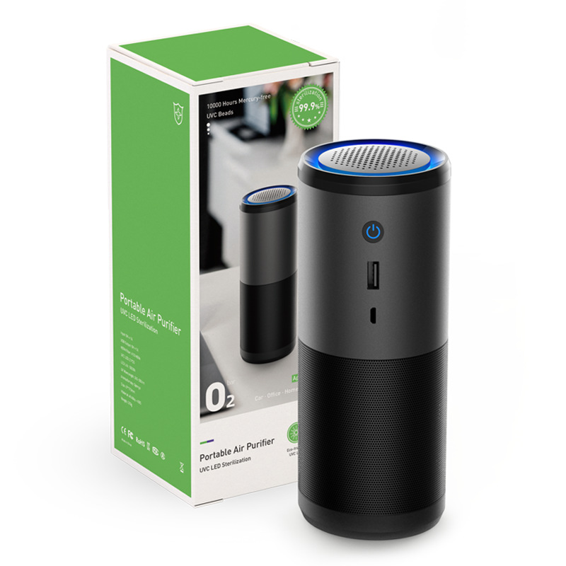 Máy Xử Lý Không Khí Ôtô 3 Trong 1 EasyCare E-L - Thương Hiệu Hàn Quốc. Lọc Bụi Mịn PM2.5, Khử Mùi Xe, Khuếch Tán Tinh Dầu