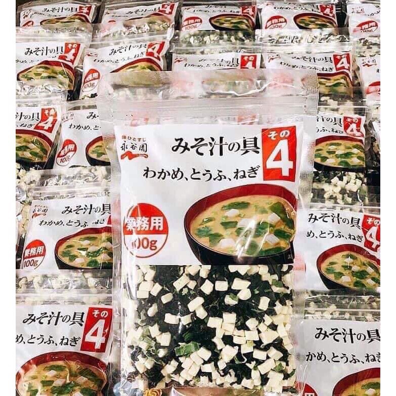 Canh Miso-Đậu Hũ Rong Biển Nhật Bản - Nguyên gói 100g