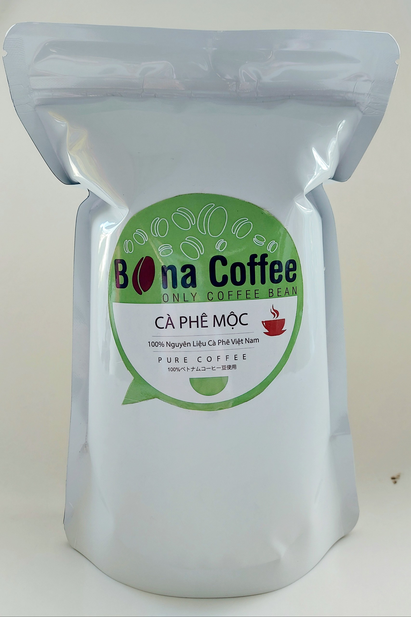Cà phê rang xay nguyên chất bona coffee – green blend 500gr
