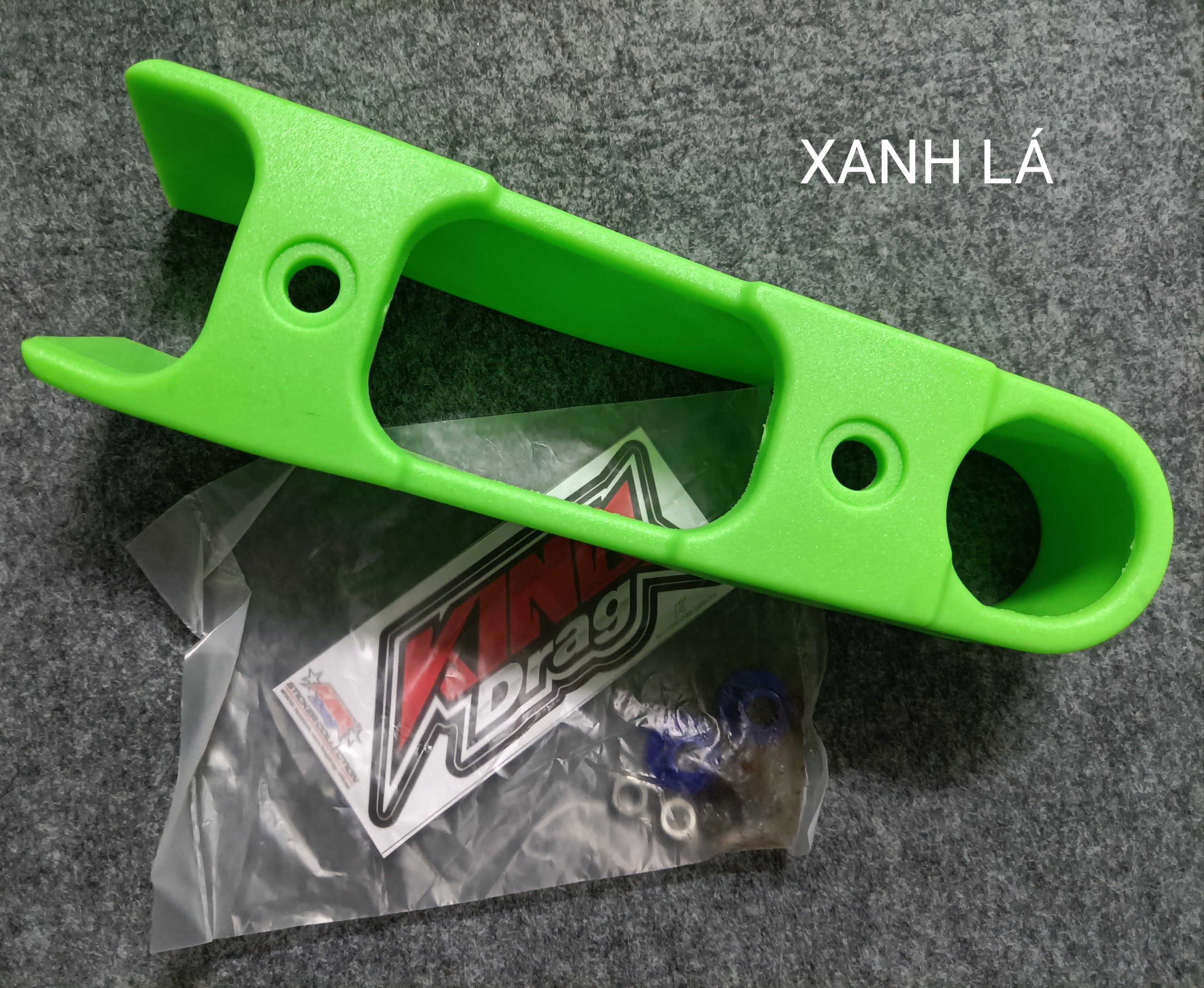 Cao su đỡ sên xe máy - xanh lá