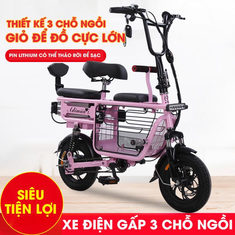 Xe Điện Mini MiBike YOMIO V2  Xe điện gấp đi 60km  Shopee Việt Nam