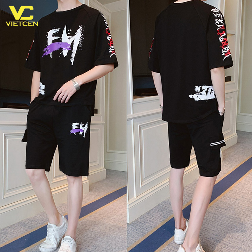 Bộ quần áo nam thể thao cộc tay fh tt shop