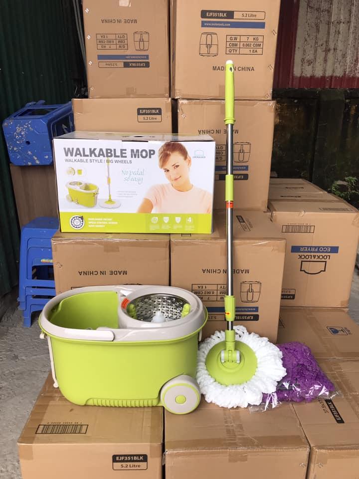 Bộ cây lau nhà xoay tay 360 độ MOP- L003