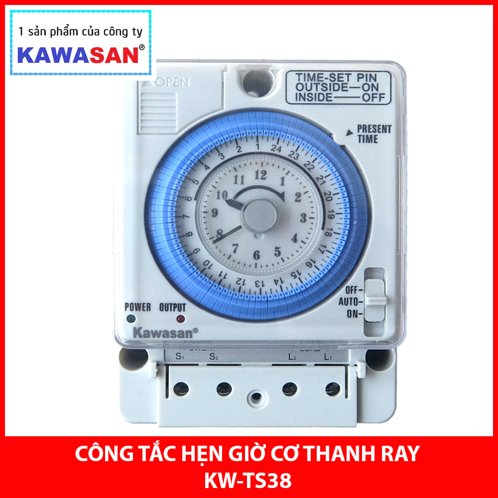 Công Tắc Hẹn Giờ Cơ Thanh Ray KW-TS38