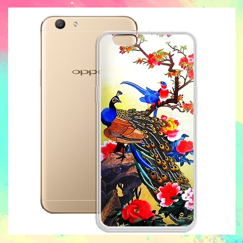 [HCM]Ốp lưng Oppo F1S / A59 in hình khổng tước - 01087 8204 KT03 - Silicone Dẻo