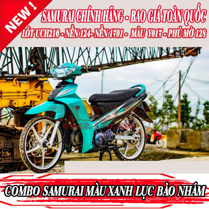 COMBO 5 CHAI SƠN SAMURAI MÀU XANH LB NHÁM