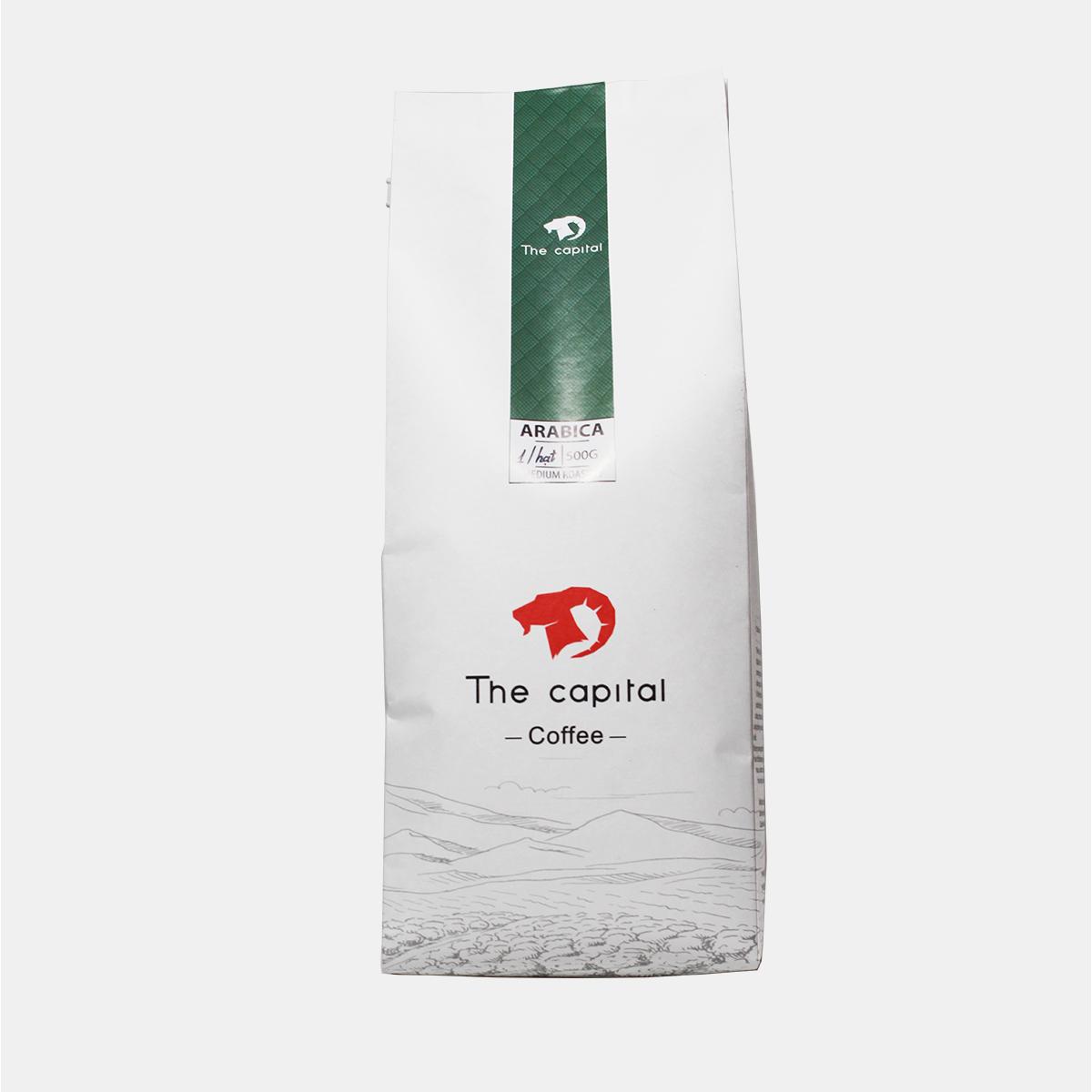 Cà phê arabica thượng hạng - the capital - gói 500g - rang mộc nguyên chất - café - coffee - hạt