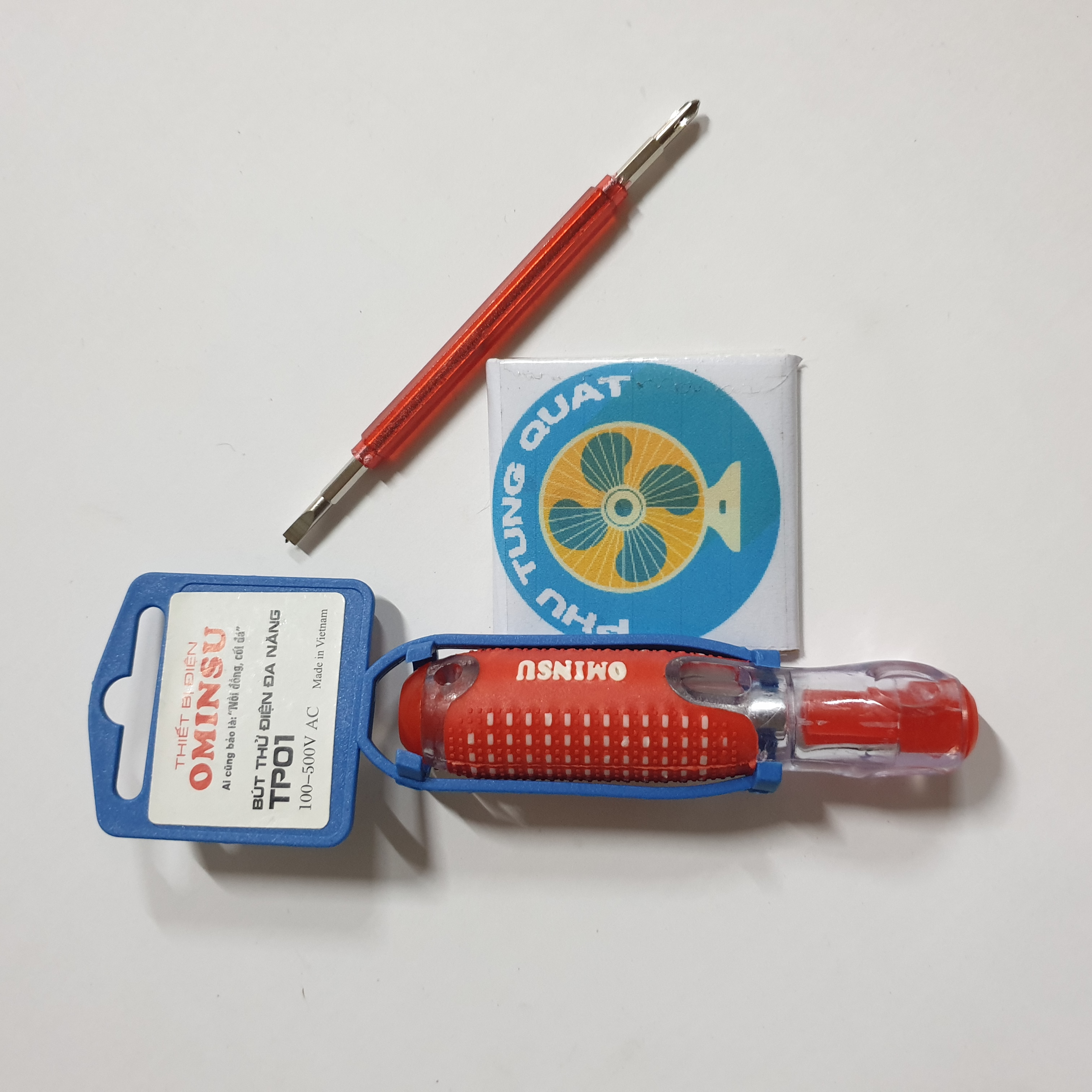 Bút thử điện 2 đầu tháo rời chính hãng Việt Nam chất lượng cao - ominsu tp01