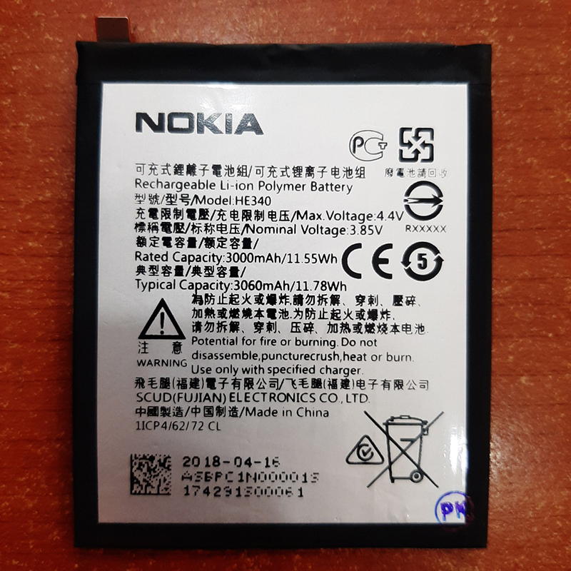 Pin điện thoại Nokia HE340 Zin