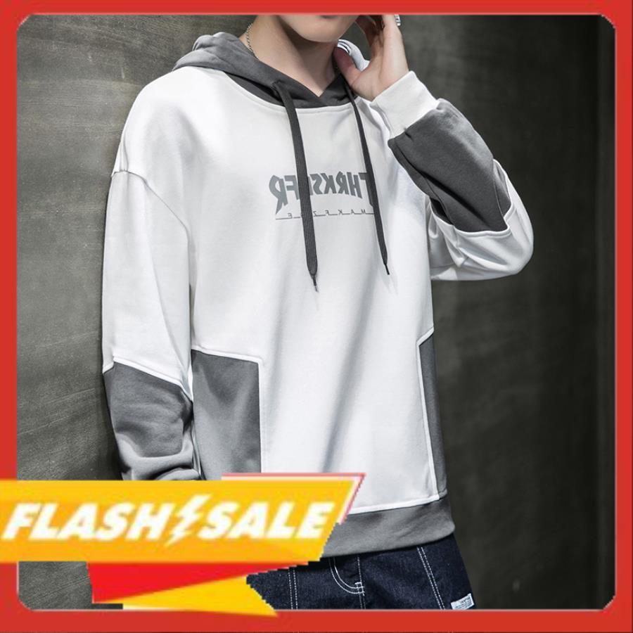 Áo Khoác Hoodie Nam Chui Đầu Có Mũ Họa Tiết Chữ THRKSHFR Xu Hướng Hàn Quốc Chất Thun Thoáng Mát Kiểu Dáng Thời Trang HNDC TinaStore MEN TOP 150V1