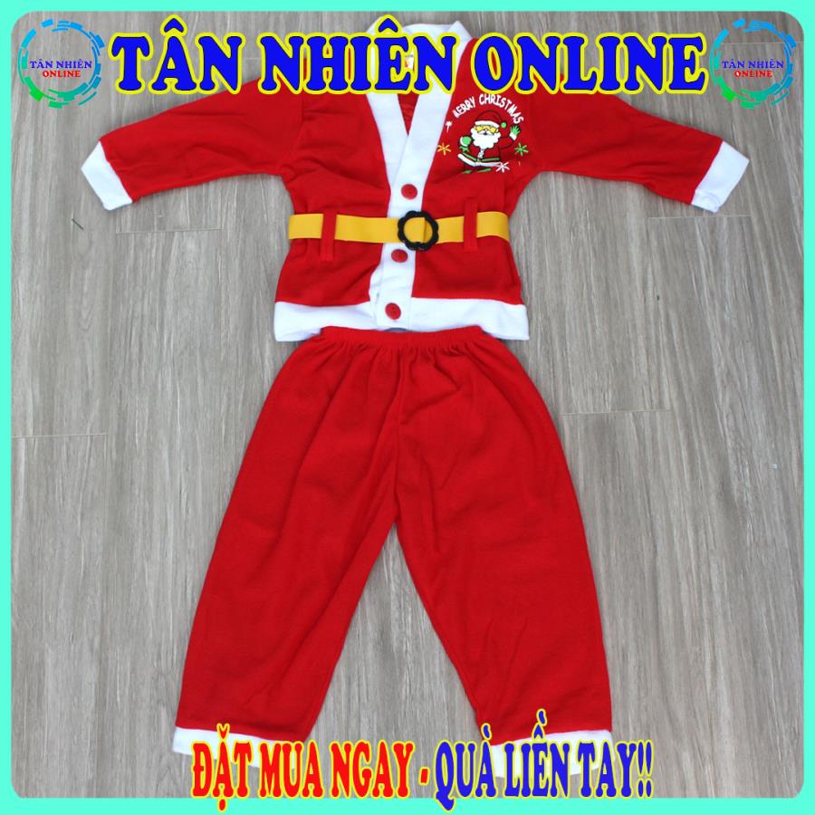 Bộ đồ ông già noel bé xinh xắn đáng yêu trong mùa giáng sinh cho bé dưới 12kg
