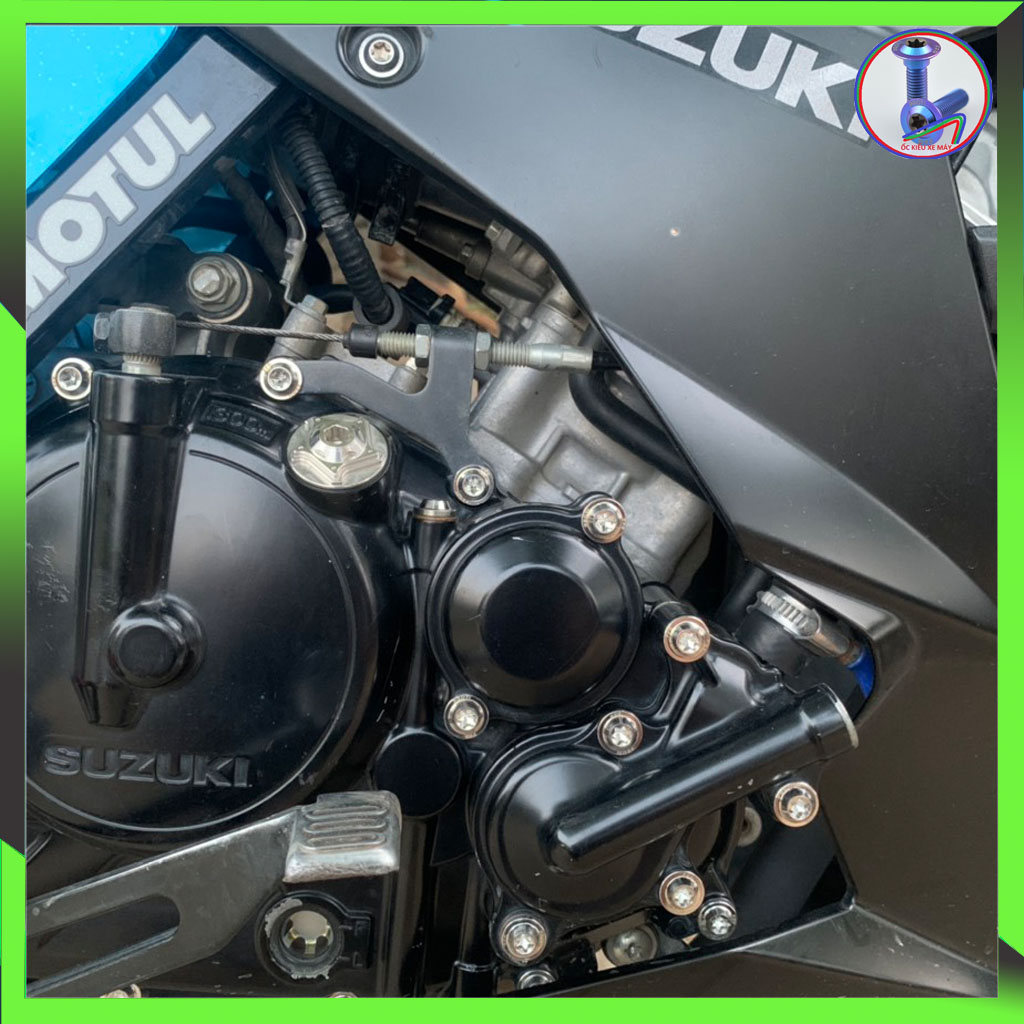 [HCM]Ốc kiểu xe máy Raider Fi  gắn lốc máy PROTI - Satria (full bộ 26 con)