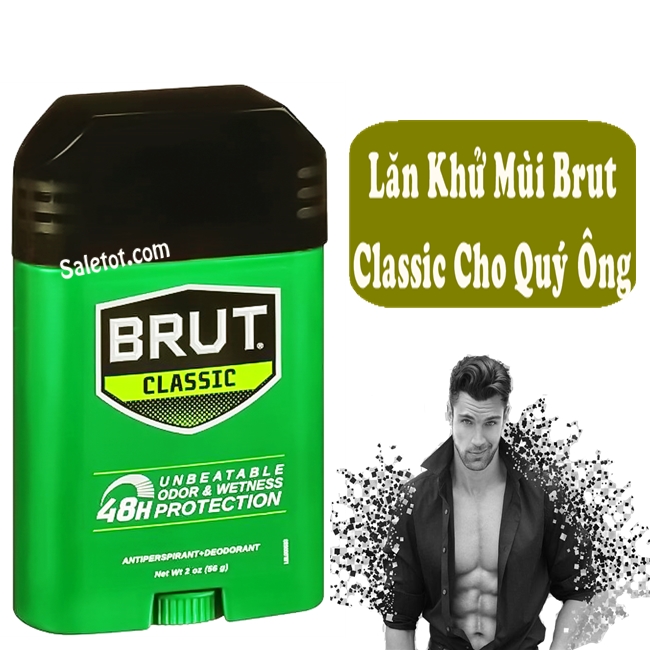 [HCM]BRUT CLASSIC - LĂN KHỬ MÙI DÀNH CHO NAM 56g - SALETOT