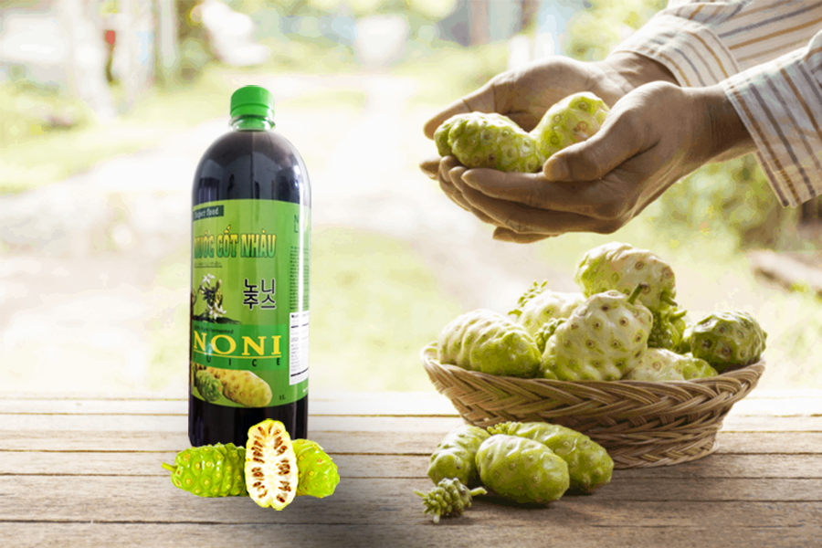 Nước cốt nhàu nguyên chất, nâng cao sức đề kháng tự nhiên.