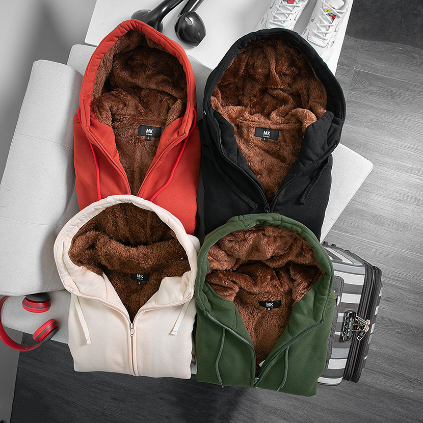 Áo Hoddie Nỉ, Lót Lông Cừu - Chất liệu nỉ mềm, co giãn tốt - Lót lông cừu siêu ấm, giữ nhiệt tốt
