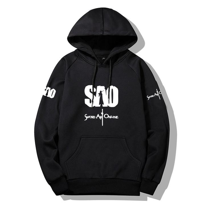 Áo Sword Art Online hoodie dài tay mũ trùm đầu vải co giãn 4 chiều cao cấp
