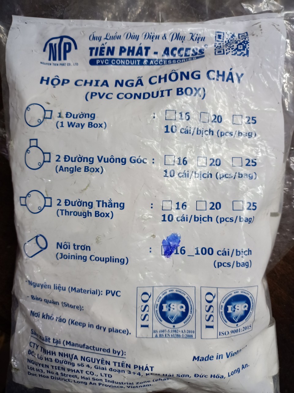 MĂNG XÔNG ỐNG ĐIỆN PHI 16 & PHI 20 (100 CÁI) & PHI 25 (50 CÁI)