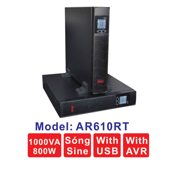 Bộ lưu điện ups ares model ar610rt