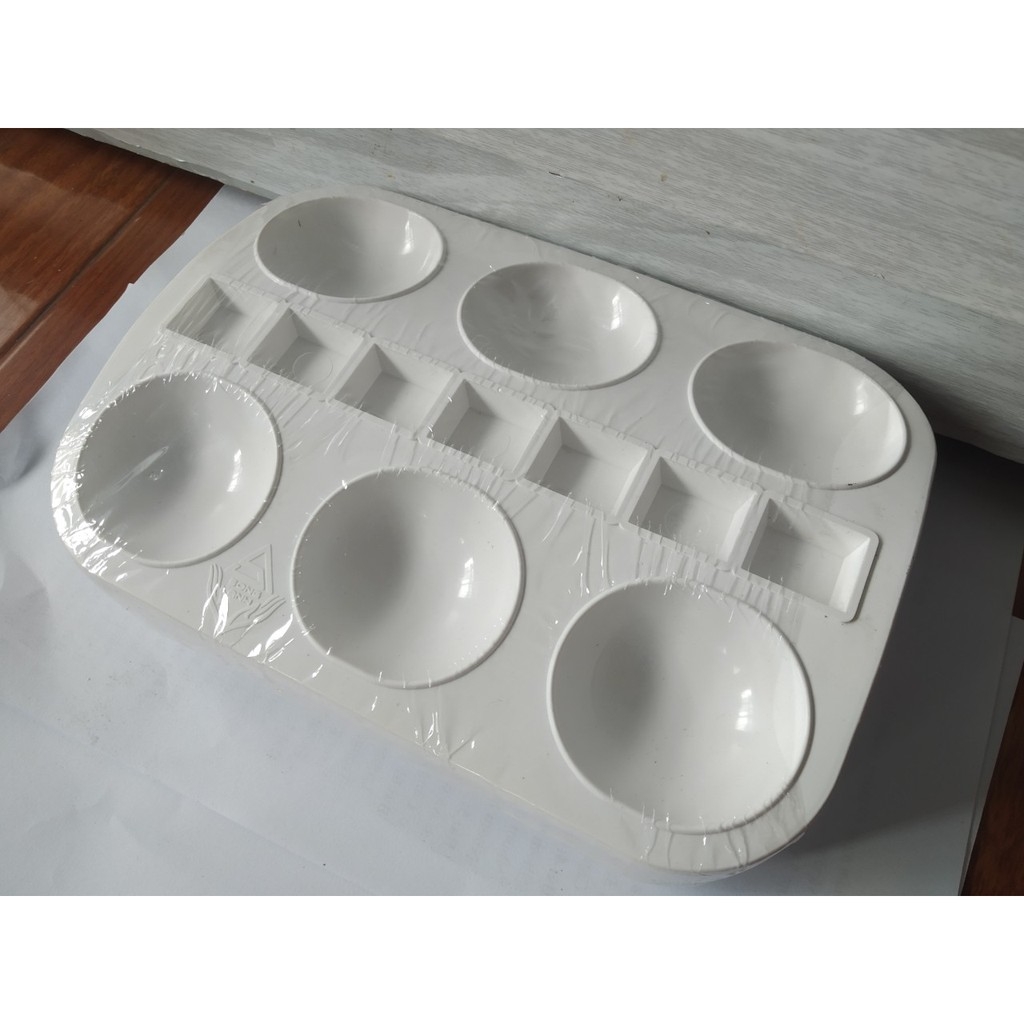 Khay pha màu Pallet hình chữ nhật