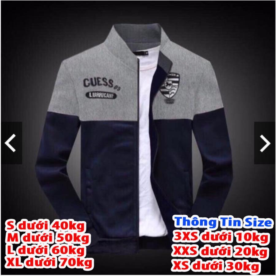 [HCM]Áo khoác thun nỉ nam nữ GUESS