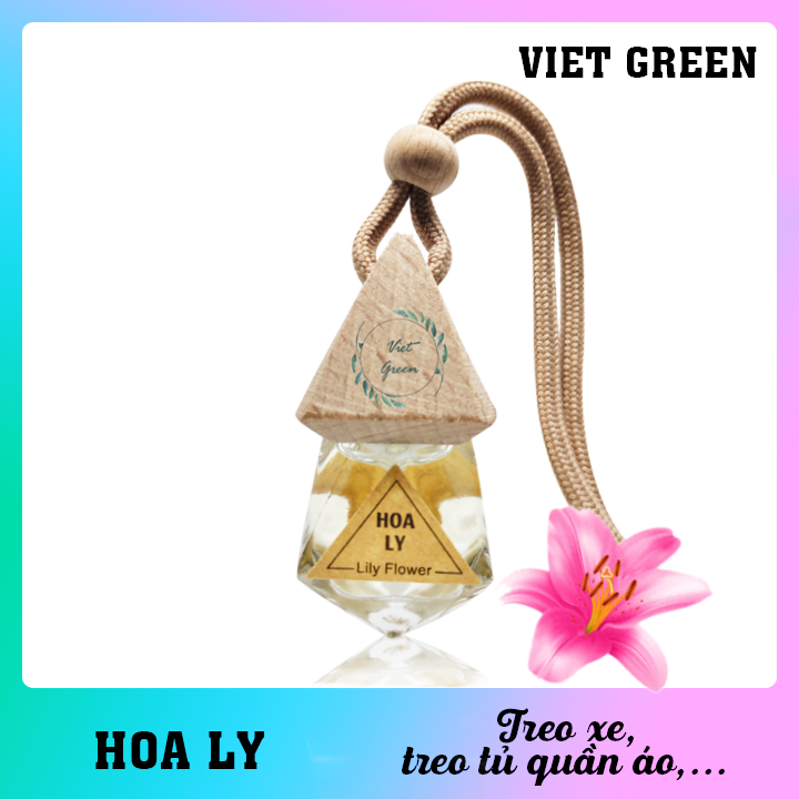 Tinh dầu treo xe ô tô - tinh dầu hoa Ly - tinh dầu thiên nhiên 100%