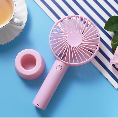 QUẠT MINI CẦM TAY SẠC PIN TÍCH ĐIỆN CÓ ĐẾ N9-S2 2020 , quat mini cam tay tich dien Pin 1200mah LUMIDO