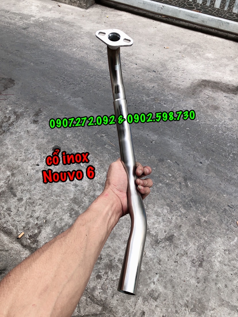 cổ pô inox phi 32 gắn pô zin cho NVX 125-155