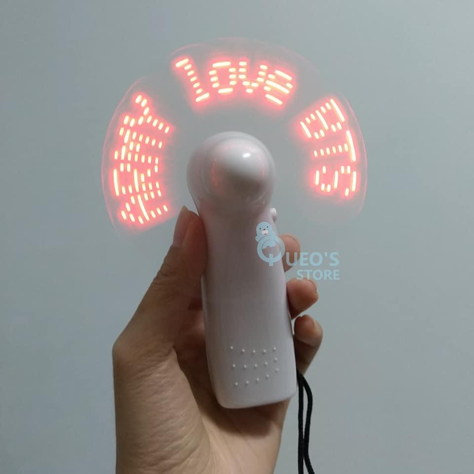 Quạt cầm tay led bts army love bts