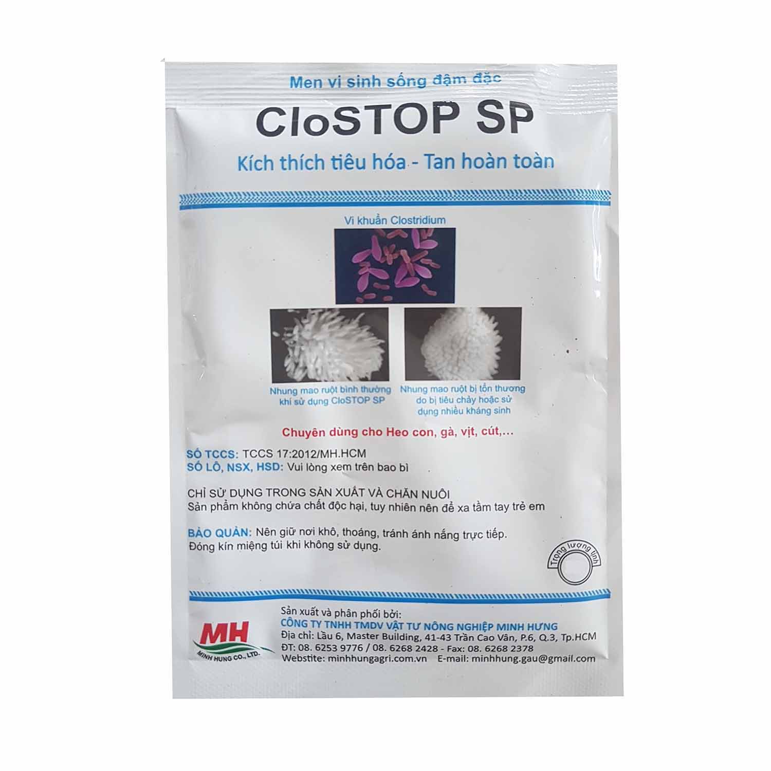 Men tiêu hóa chó mèo CloStop gói 20g