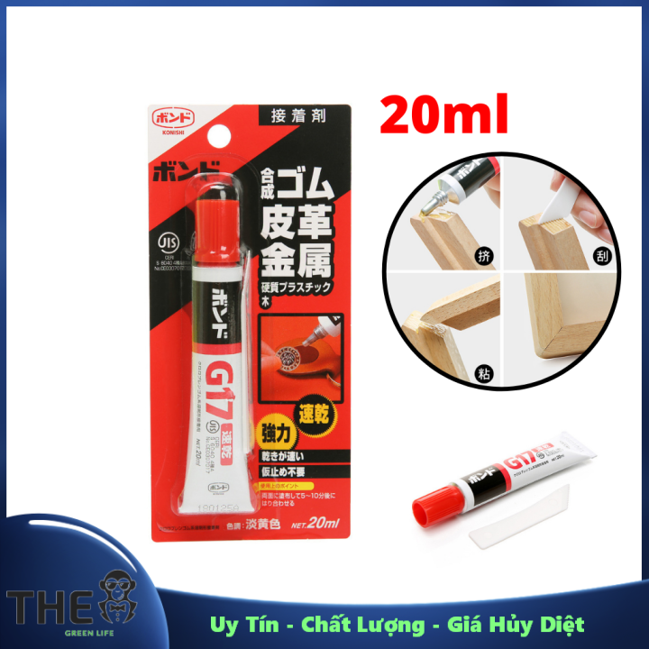 Keo Dán Nhật G17 Dán Đa Năng Siêu Dính, Dán Da ,Dán Nhựa ,Dán Kim Loại Dán Gỗ ,Dán Giày 20ml - Uy Tín ,Chất Lượng ,Giá Hủy Diệt