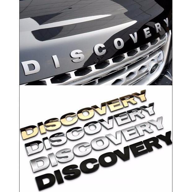 Tem Chữ Discovery Dán Xe, Đề Can Discovery 3D Nổi Dán Xe Ô Tô