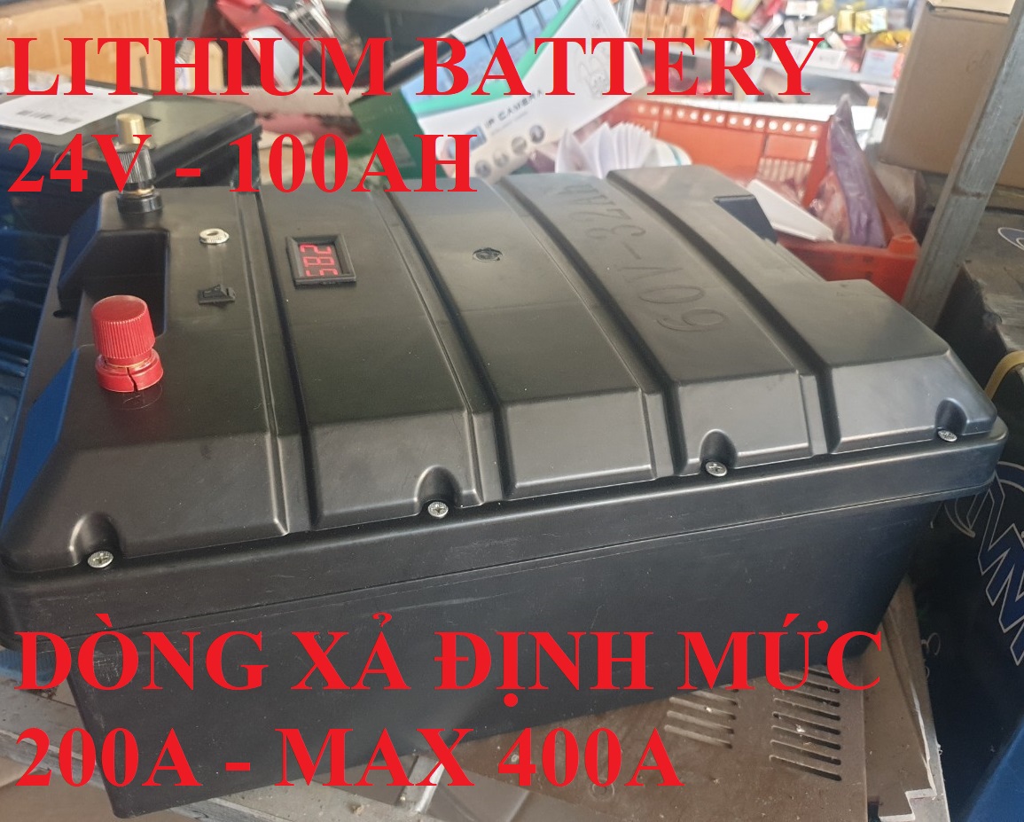 Bình acquy lithium 24v 100Ah - Ắc quy 24v
