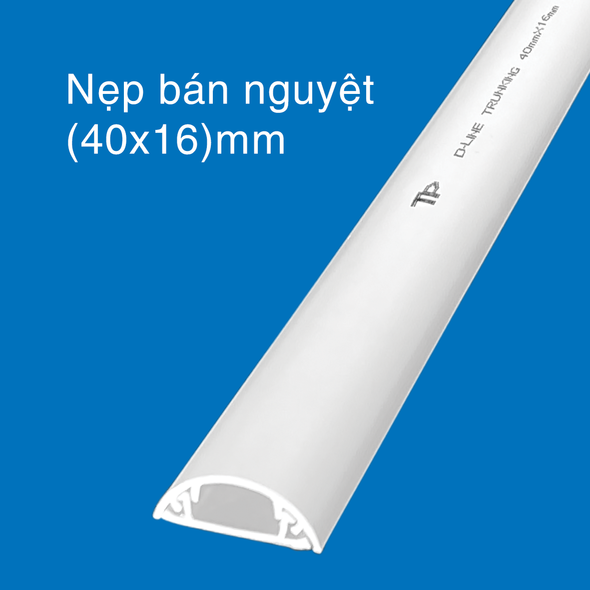 Ống Nhựa Điện Bán Nguyệt Tiến Phát 120 x 4 x 1.6 cm