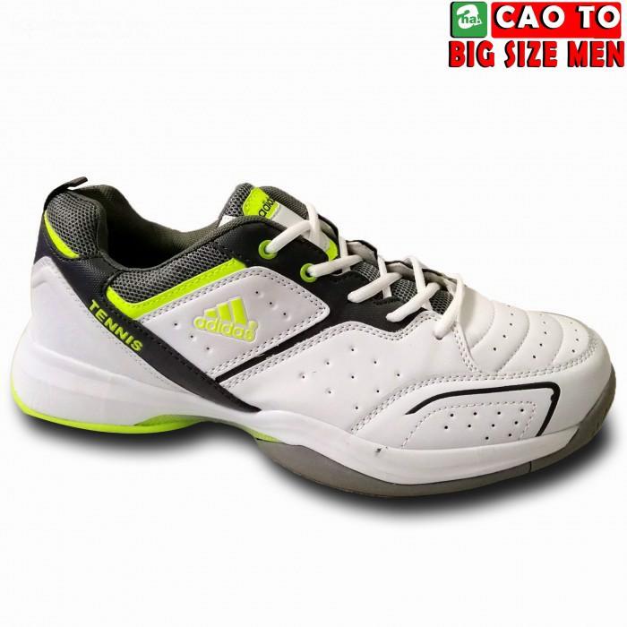 Giày Tennis ADs Trắng Viền Dạ Quang Size To 45-46