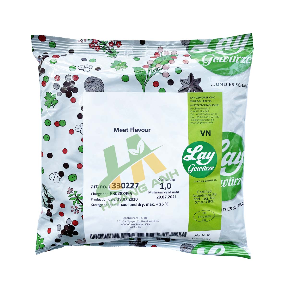 Hương thịt heo dạng bột cao cấp - Làm giò chả, xúc xích, jambon, thịt xông khói, Doner Kebab, bò viên