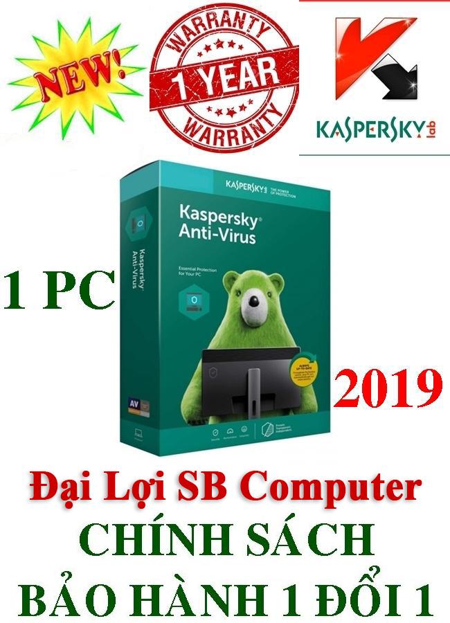 Khuyến Mại Bản quyền phần mềm diệt virus Kapersky Anti-Virus 2019