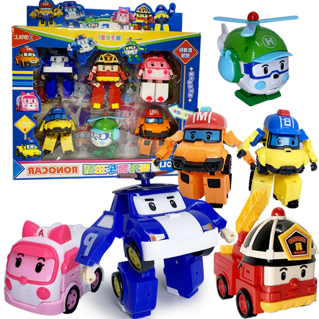 Biệt đội cứu hộ Robocar Poli 6 nhân vật biến hình [HÀNG LOẠI 1]
