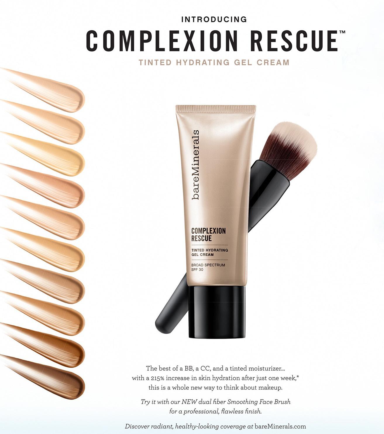 Kem nền cung cấp nước BareMinerals Complexion Rescue Tinted Hydrating Gel Cream Broad Spectrum SPF 30