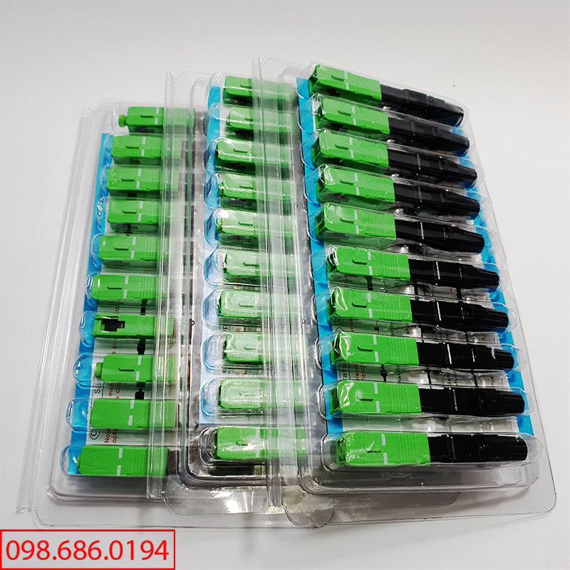 30 Đầu Fast Connect Đầu nối cáp quang nhanh FTTH SC SC APC tiện dụng