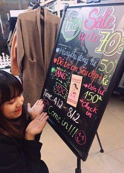 [BÁN CHẠY] Bảng LED Huỳnh Quang 60x80cm + Trọn Bộ FULL SIZE + 8 bút + phụ kiện