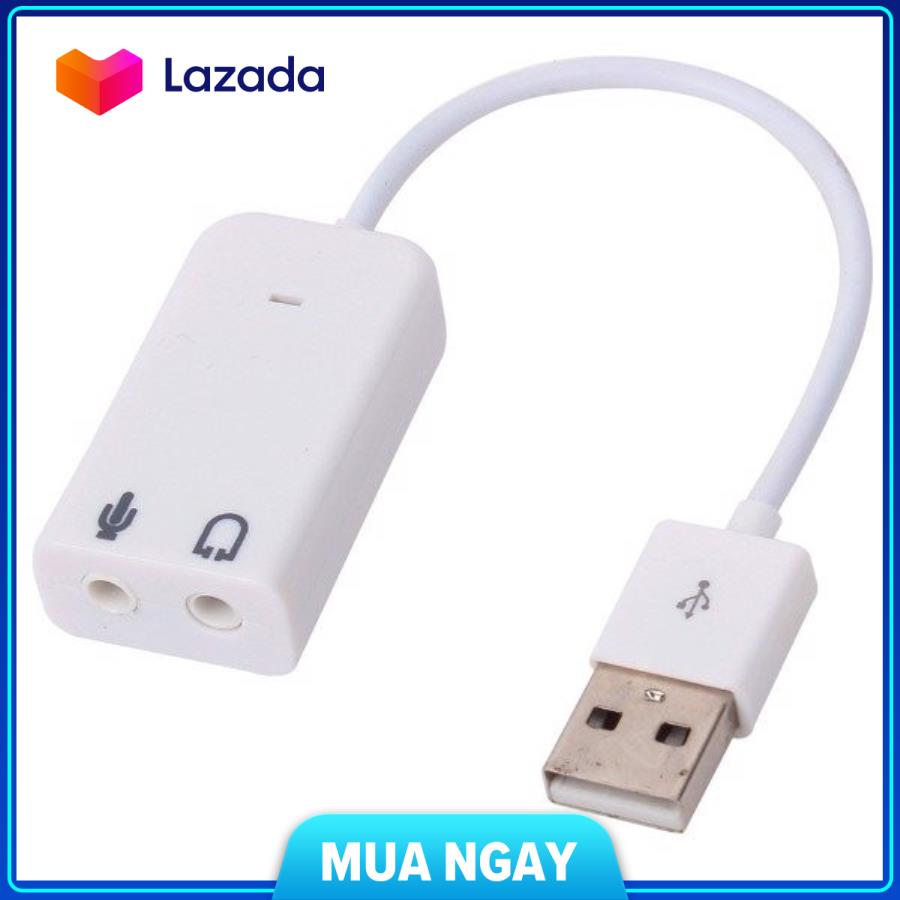 USB Sound Adapter 7.1 có dây, usb chuyển âm thanh sound dây jazz 3.5