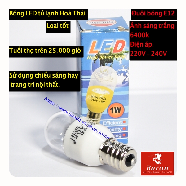 Bóng LED tủ lạnh Hoà Thái loại tốt