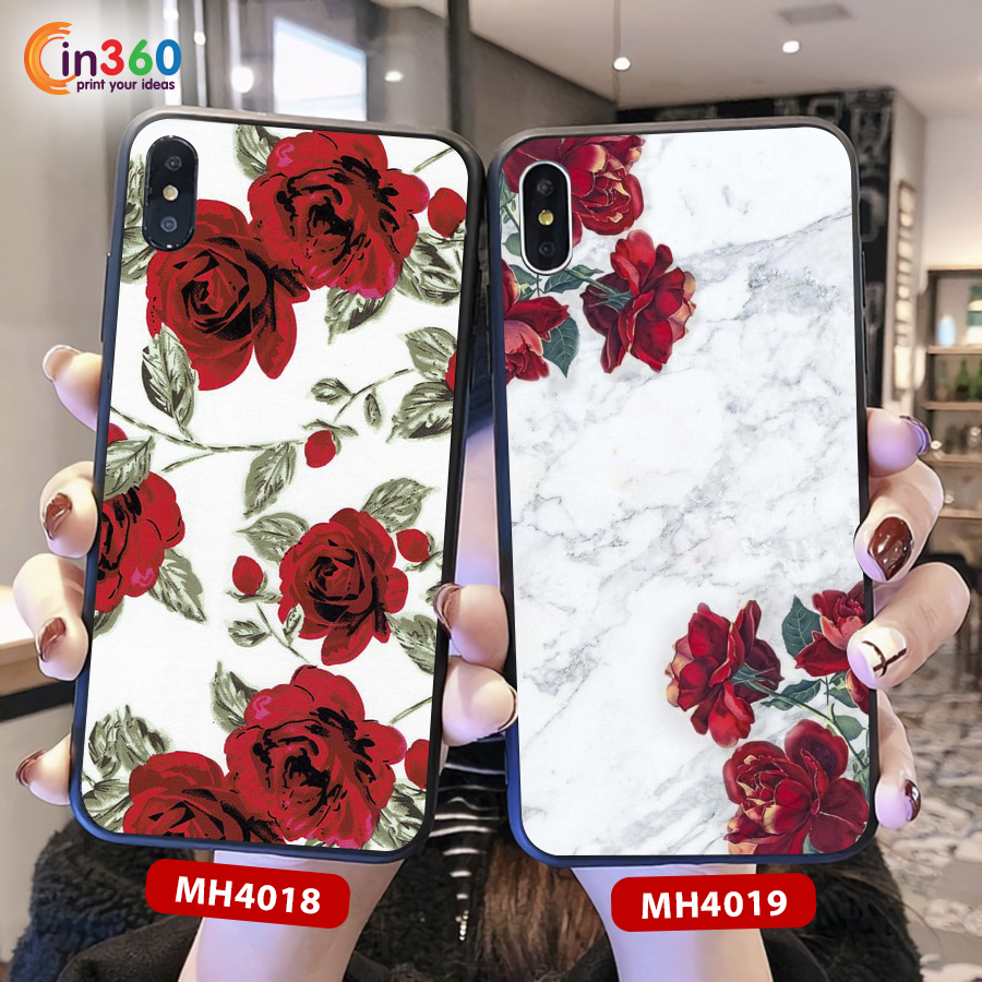 [HOT] Ốp lưng kính đẹp, Ốp điện thoại đẹp, Ốp cường lực đẹp in hình hoa hồng hot trend cho Vivo- In ốp điện thoại, In theo yêu cầu trên điện thoại Vivo Y91, Y91c, V12, V15, V17, V9, Y85, Y51, Y53, Y93, Y95...