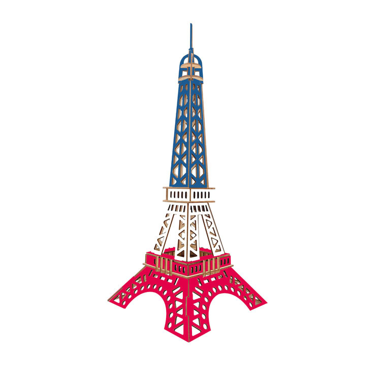 Đồ chơi lắp ráp 3D gỗ mô hình tháp eiffel - 52 mảnh ghép