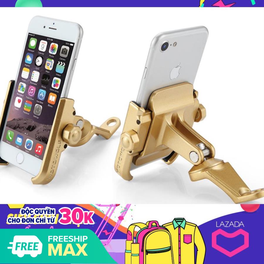 [HCM]Giá đỡ điện thoại gắn trên xe máy bằng hợp kim kẹp điện thoại xe máy chắc chắn chống rung chống giựt phụ kiện xe máy đồ phượt giá rẻ