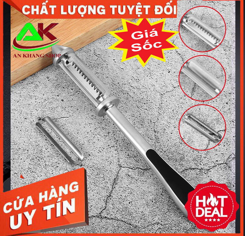 Dao gọt inox đa năng - nạo vỏ củ quả tiện dụng AKD2579